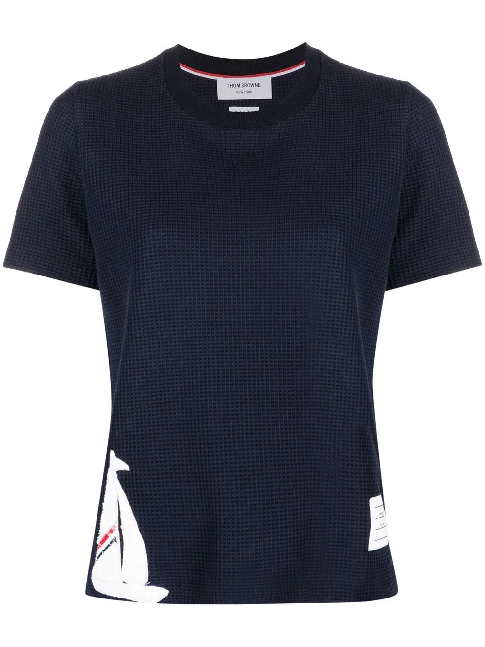 Thom Browne Short Sleeve Tee Navy 01