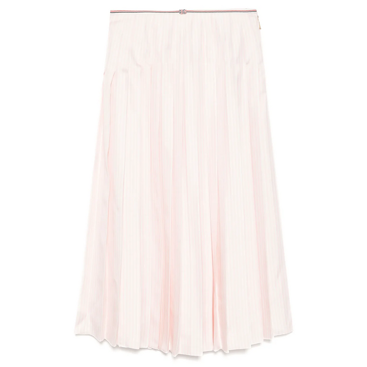 Silk Twill Pleated Skirt