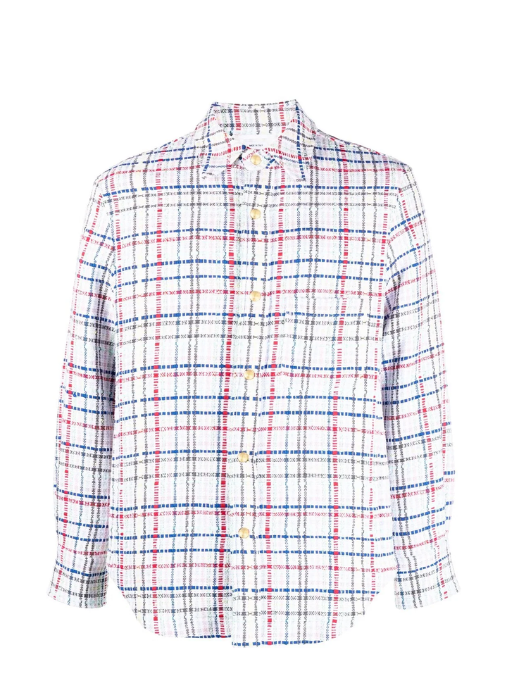 Thom Browne Snap Front Shirt Jacket Multi 1