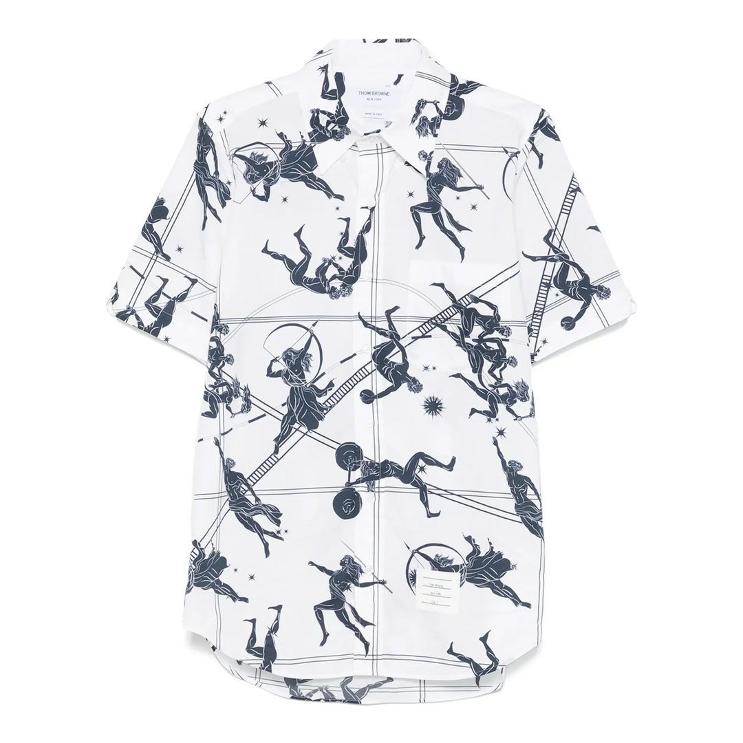 Straight Fit Button Down Shirt