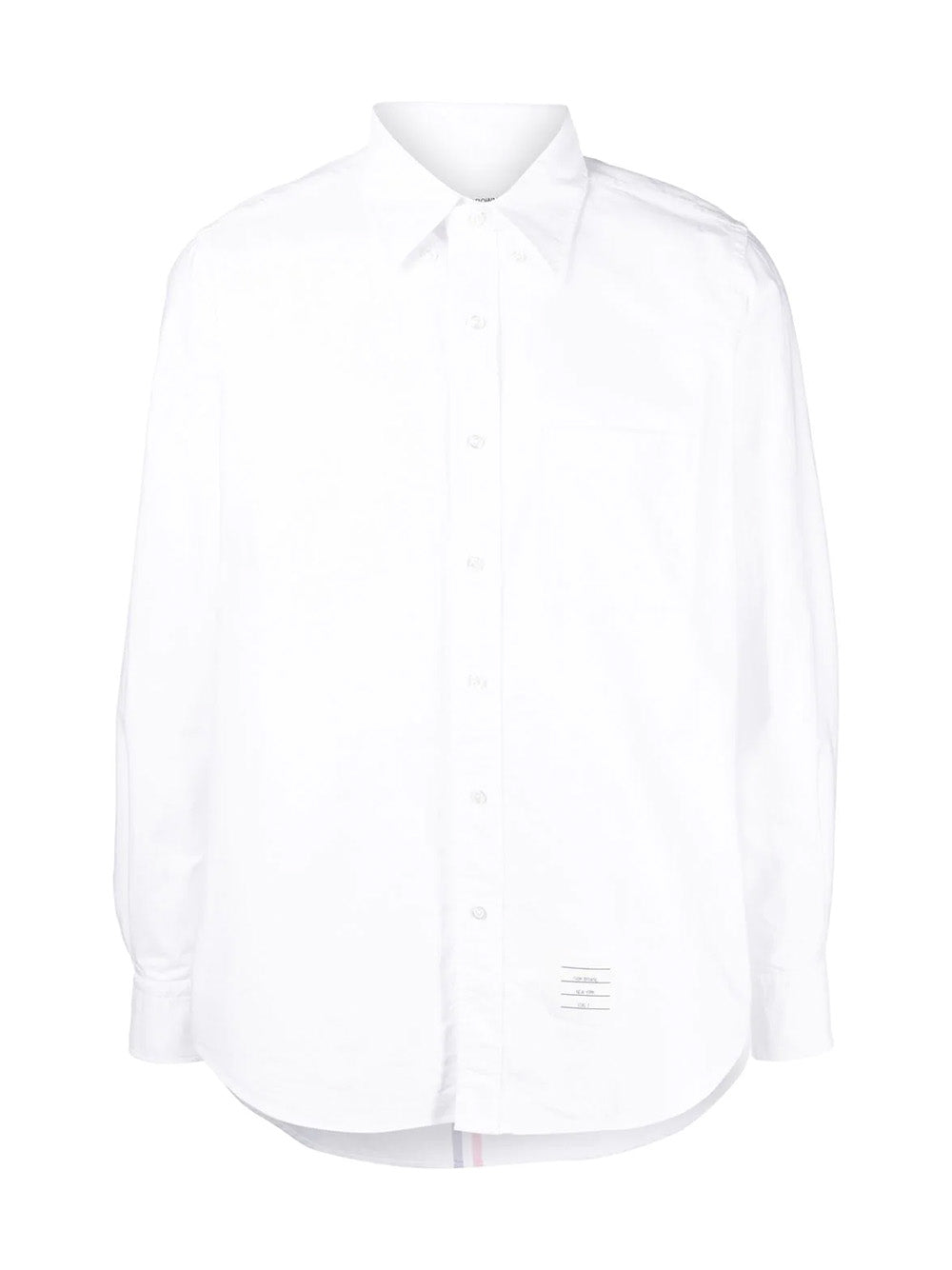    Thom-Browne-Straight-Fit-Button-Down-Shirt-White-1