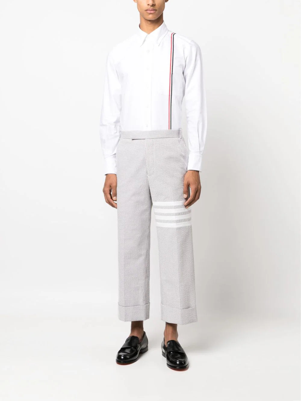 Thom-Browne-Straight-Fit-Button-Down-Shirt-White-2