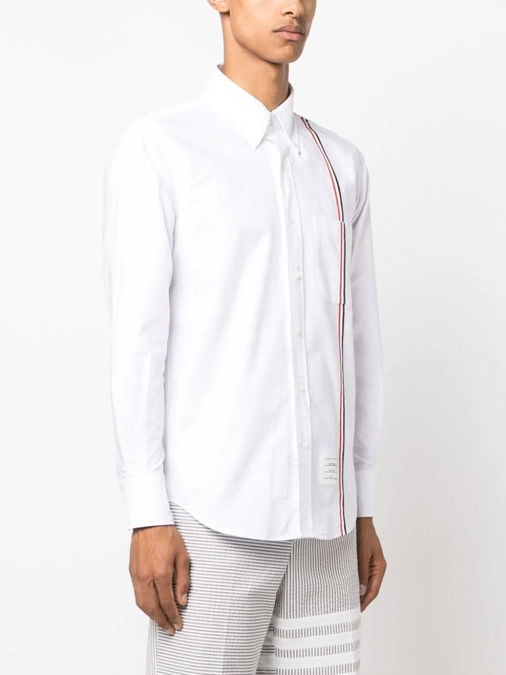 Thom-Browne-Straight-Fit-Button-Down-Shirt-White-3