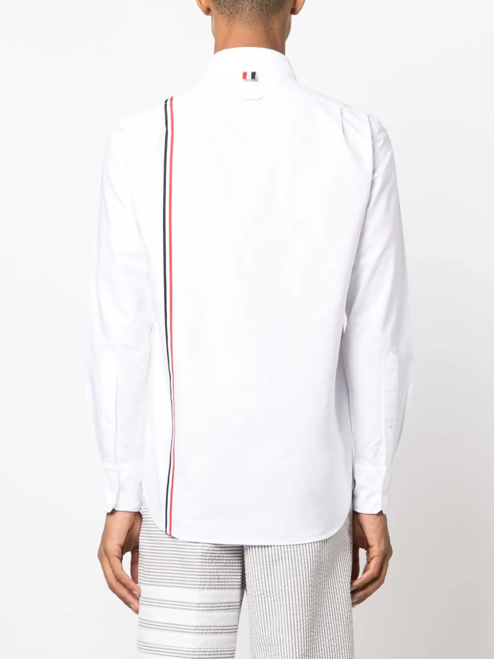 Thom-Browne-Straight-Fit-Button-Down-Shirt-White-4