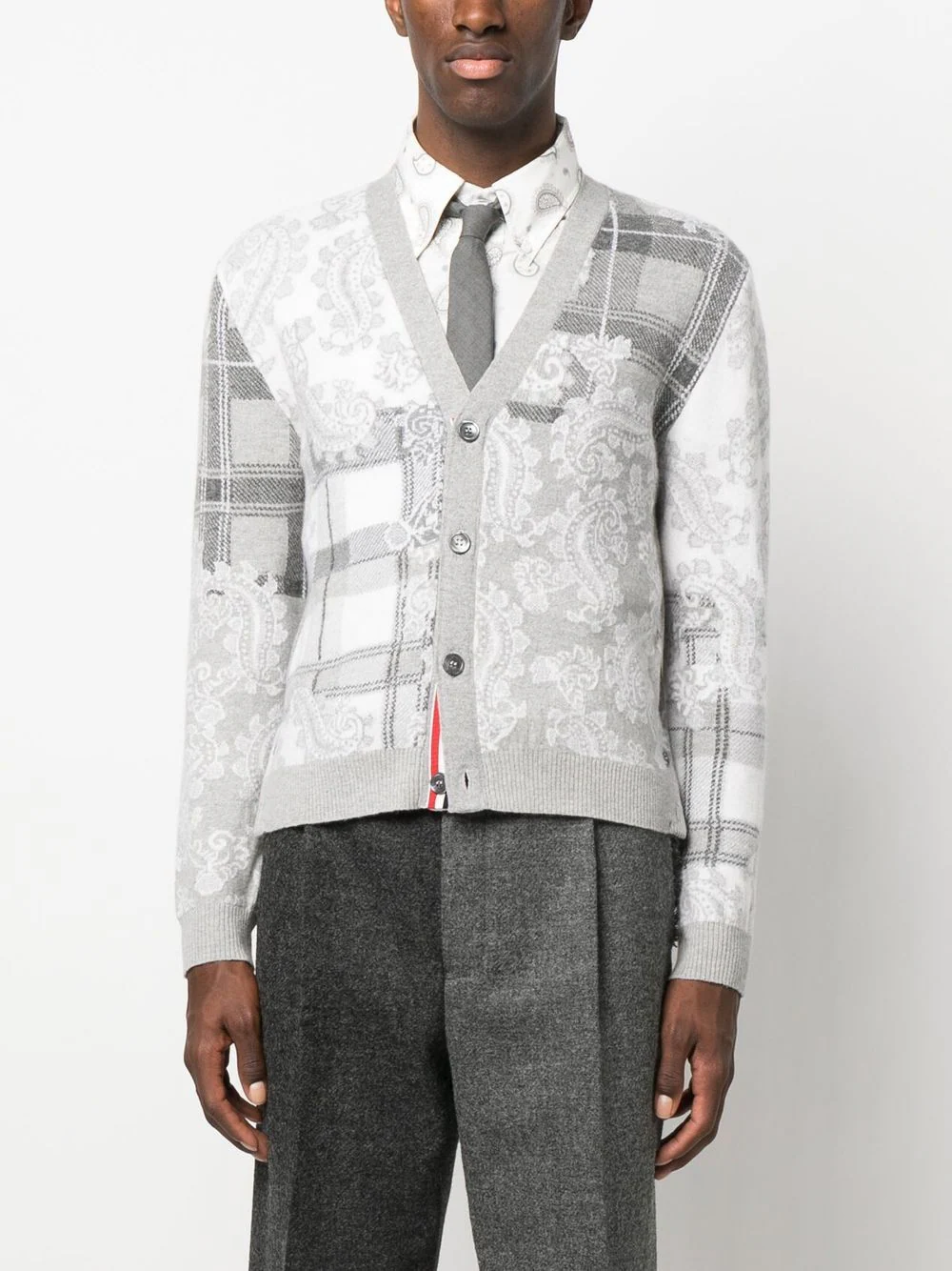 Thom-Browne-Straight-Fit-Shirt-Light-Grey-2