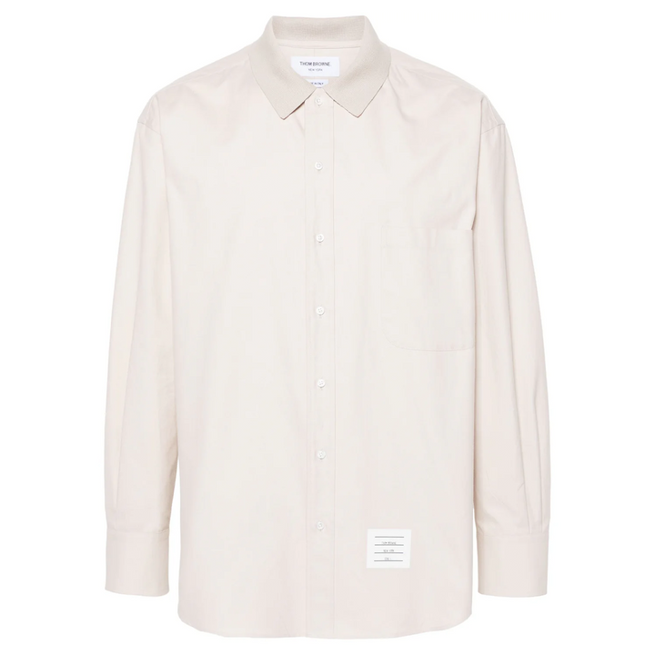 Stripe Cotton Flannel Oversized Shirt Men