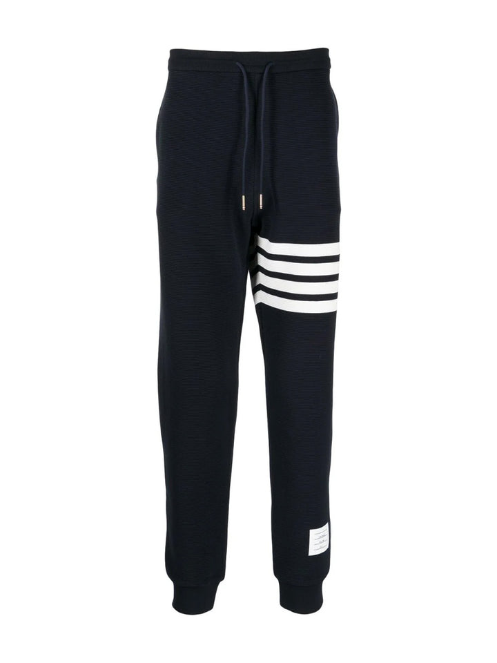    Thom-Browne-Sweatpants-With-4Bar-In-Cotton-Navy-1