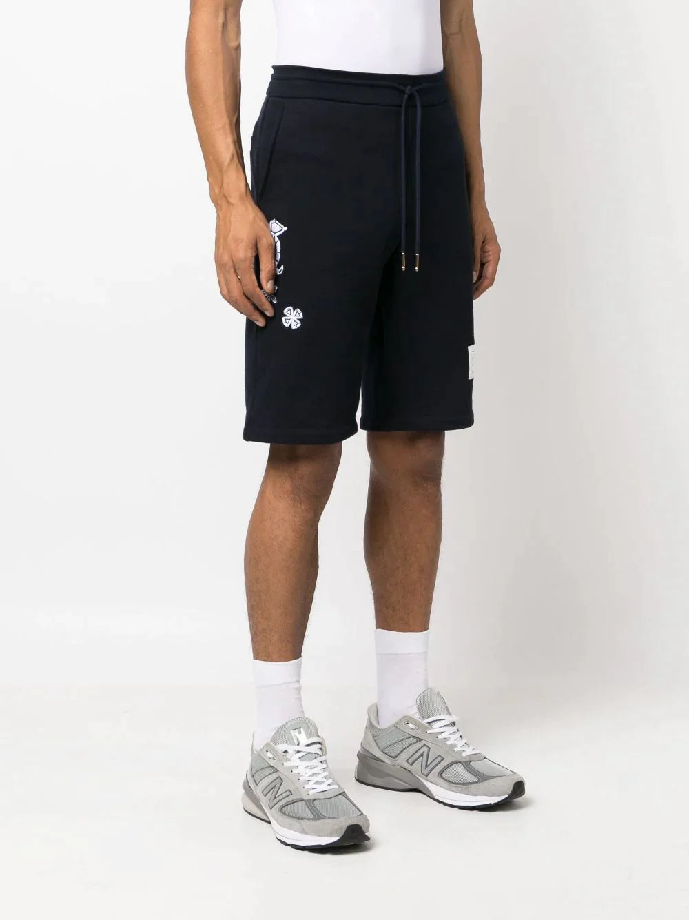 Thom-Browne-Sweatshorts-With-Nautical-Navy-3