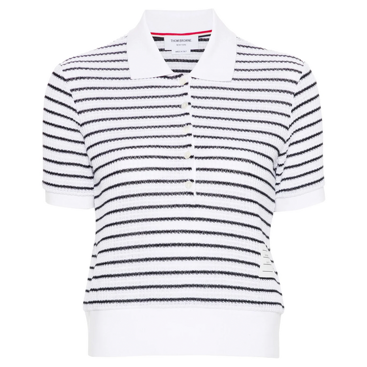 Textured Cotton Polo Women