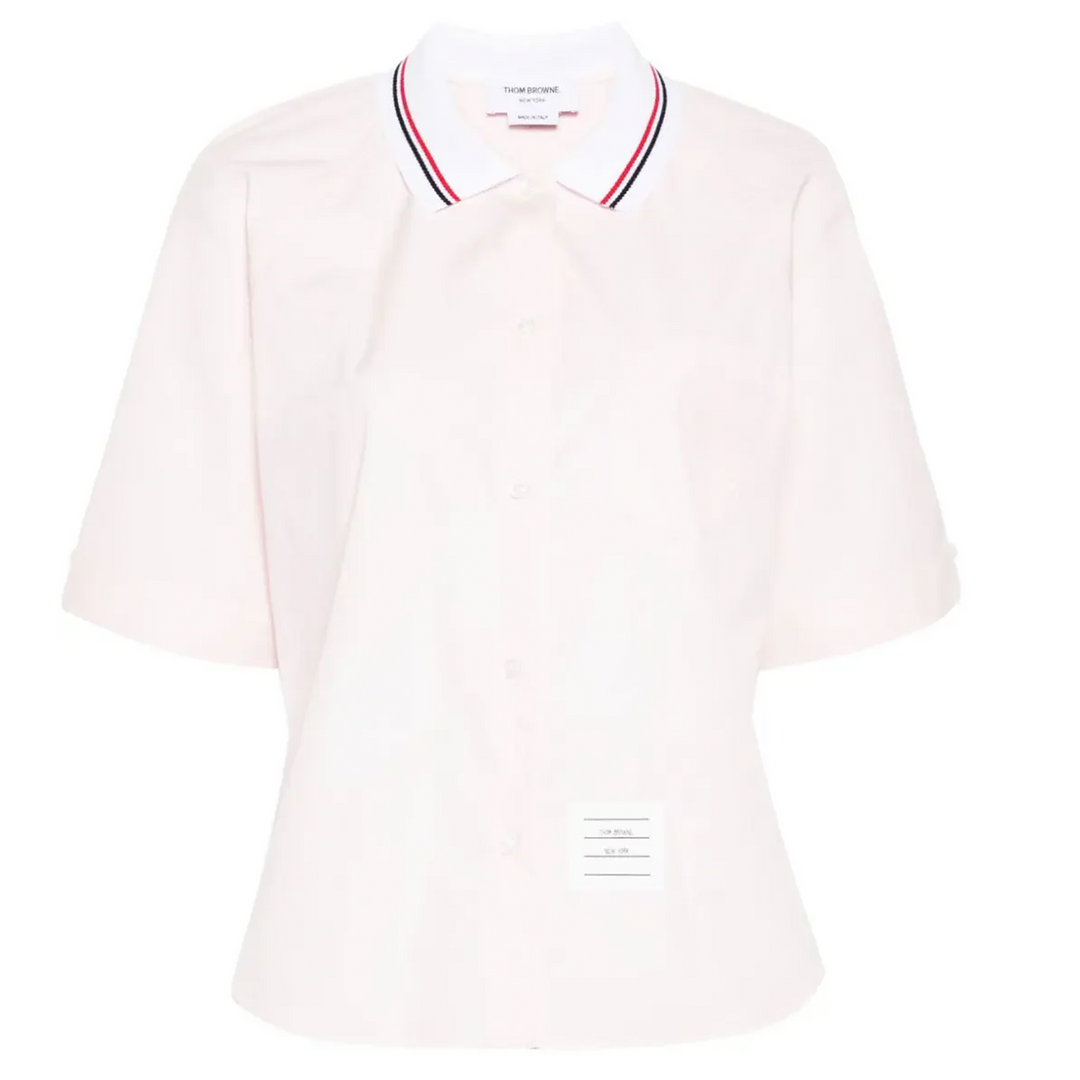 Box Pleat Point Collar Shirt