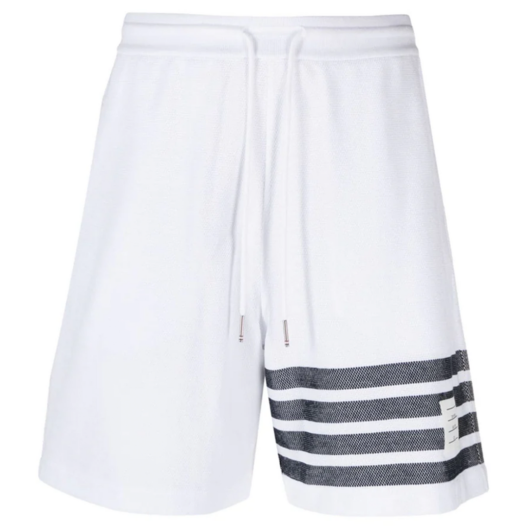 Cotton Pique 4-Bar Shorts