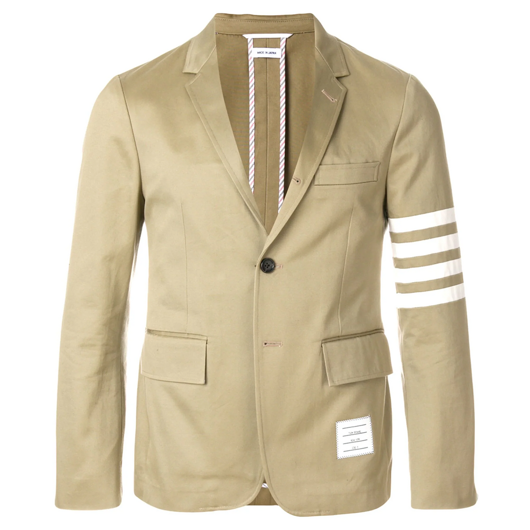 Cotton Twill 4-Bar Unconstructed Classic Sport Coat