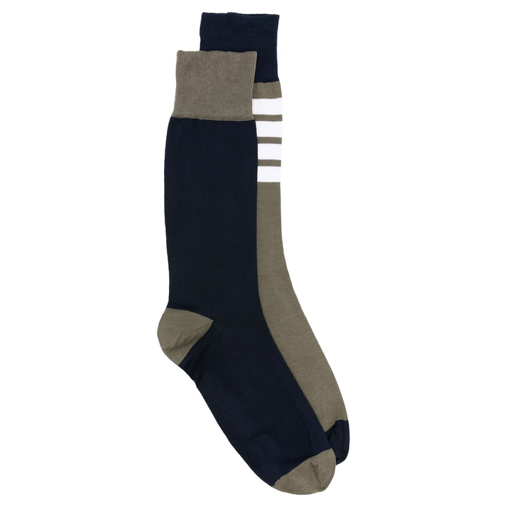 Funmix Cotton 4-Bar Mid Calf Socks