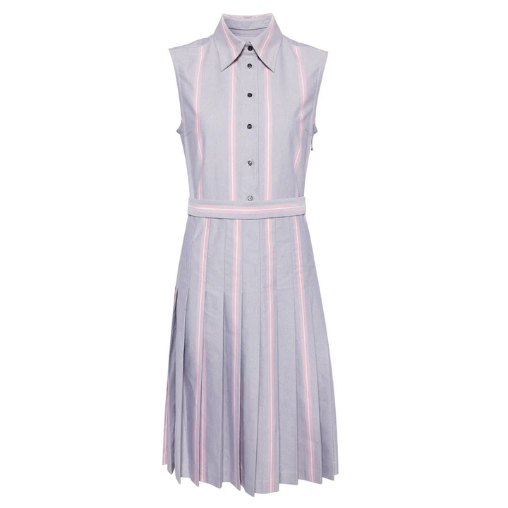 Knee Length Pleated Dress Women