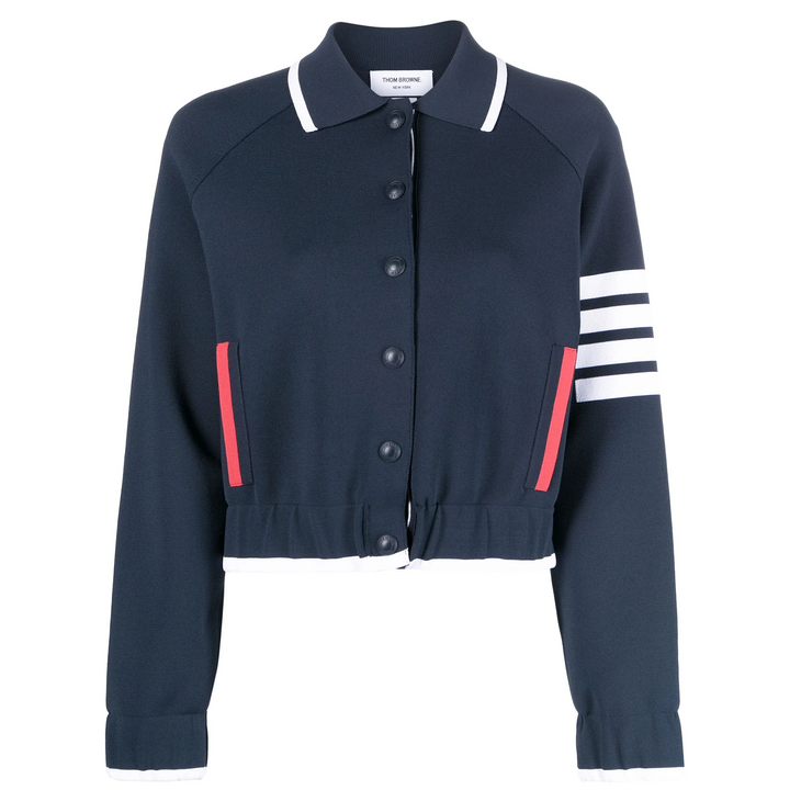 Milano Stitch Polo Collar Cardigan