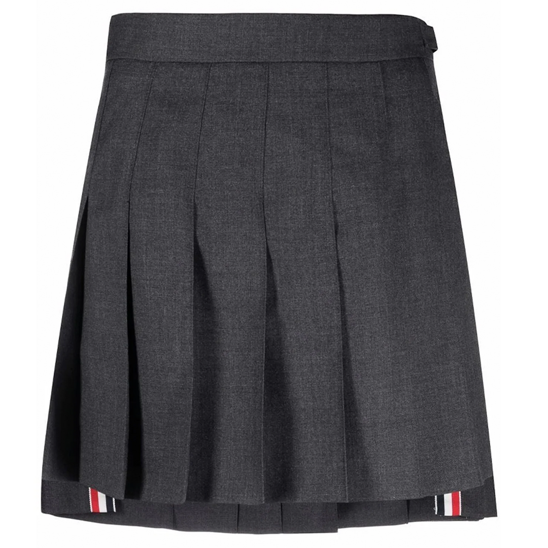 Mini Dropped Back Pleated Skirt