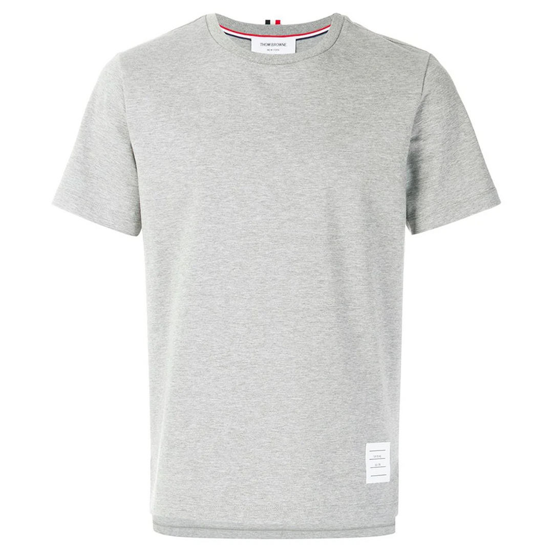 Relaxed Fit Short Sleeve Tee With Side Slit Men