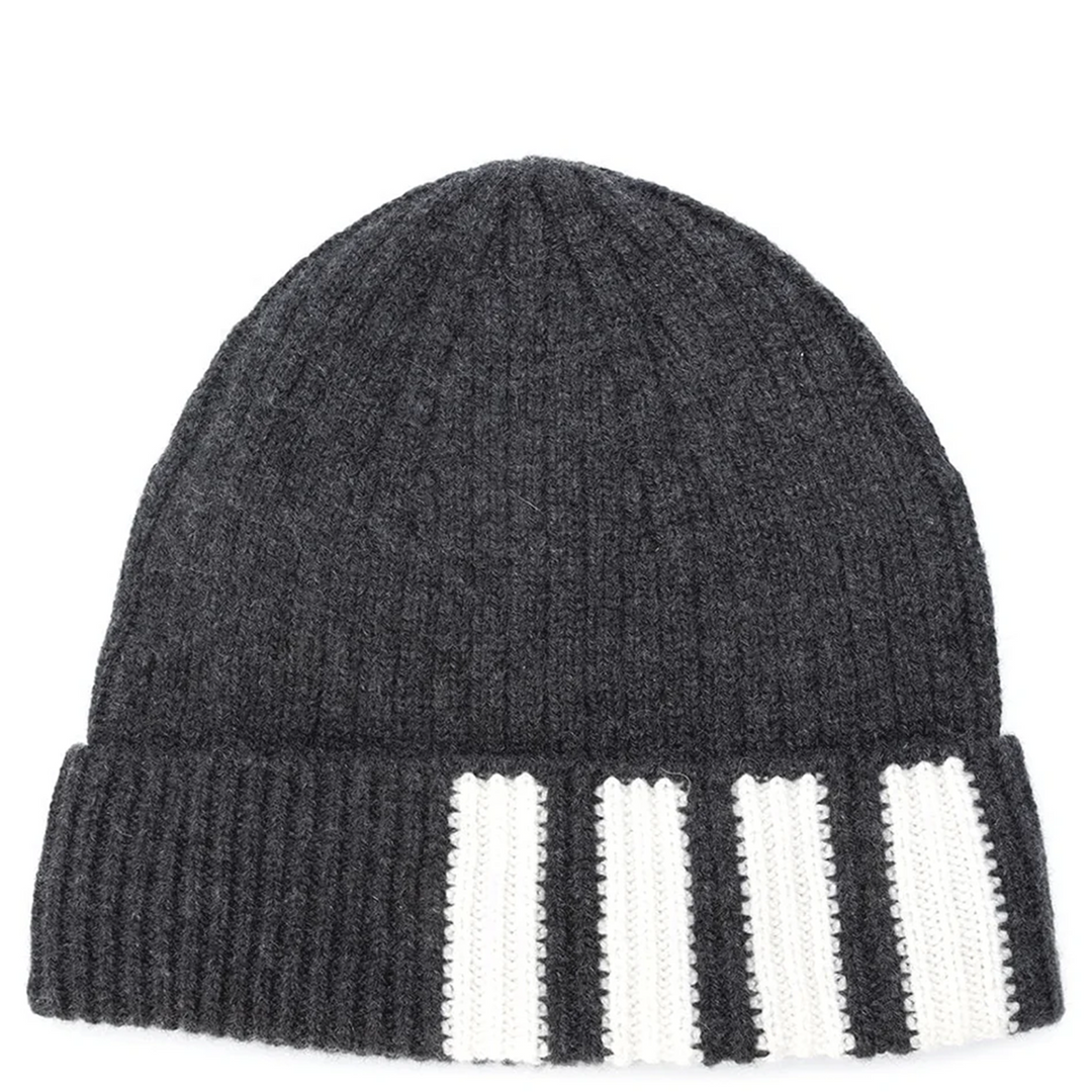 Rib Hat With 4 Bar Stripe