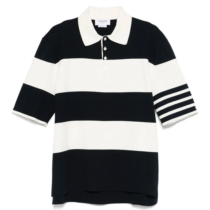 Rugby Stripe Milano Stitch Polo Men