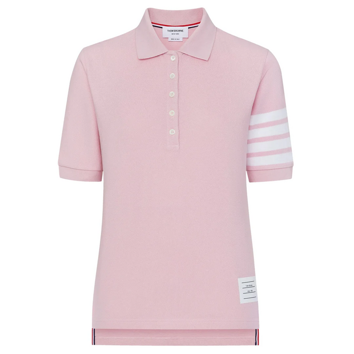 Short Sleeve Polo With Engineered Bar Women