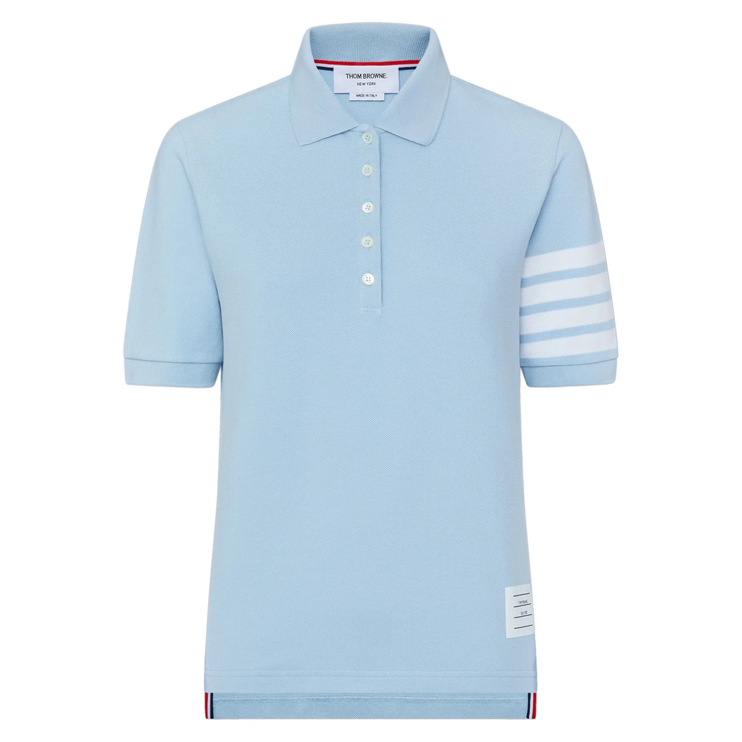 Short Sleeve Polo With Engineered Bar Women