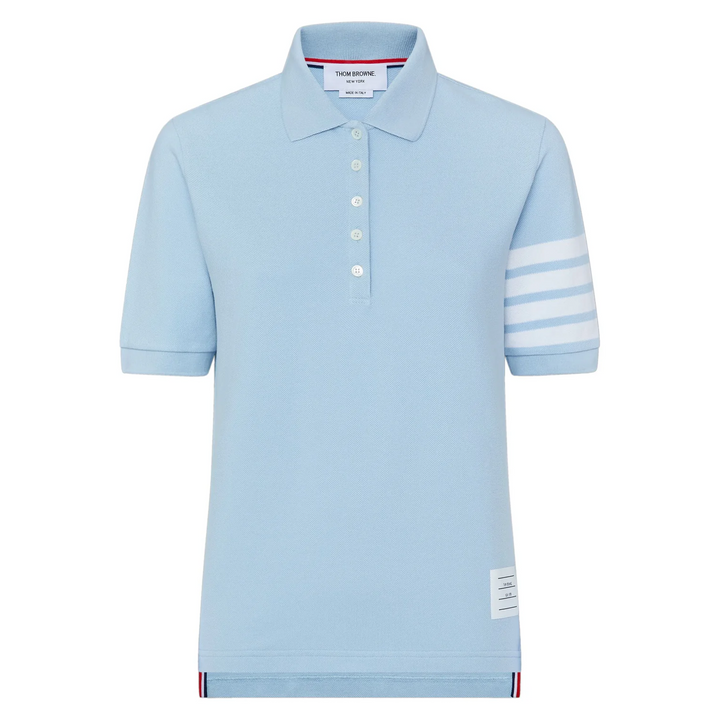 Short Sleeve Polo With Engineered Bar Women
