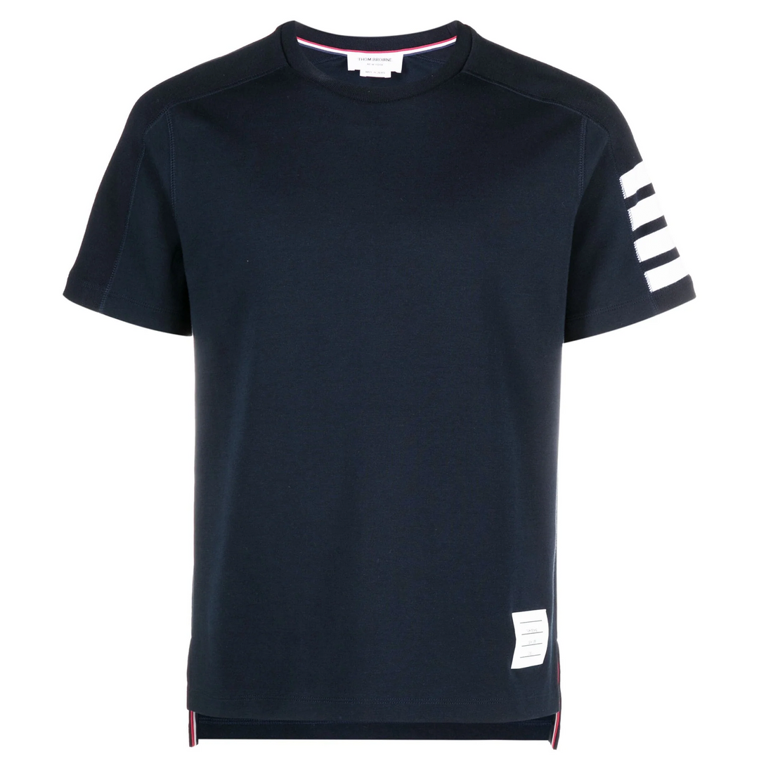 Short Sleeve Tee With 4 Bar Stripe