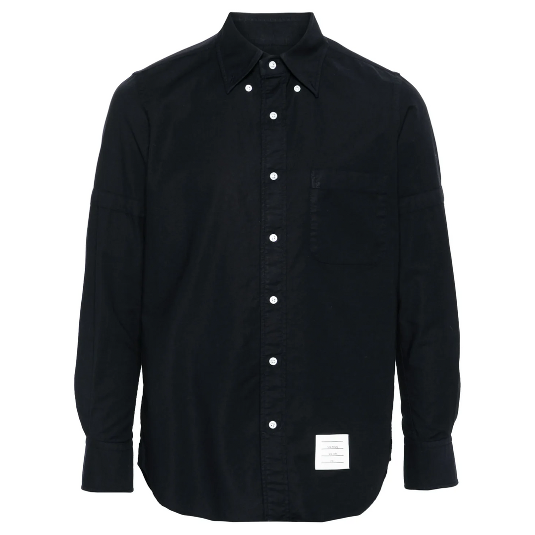 Straight Fit Long Sleeve Broad Shirt Men