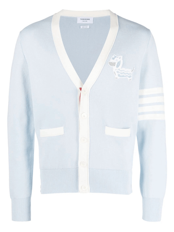 ThomBrowne-Chinese-New-Year-Hector-Motif-Cardigan-Light-Blue-1