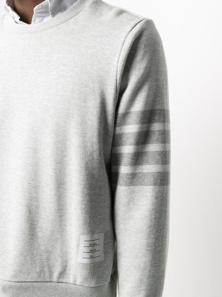 ThomBrowne-PastelGreyLoopbackTerryTonal4-BarRelaxedFitCrewNeckSweatshirt-LightGrey-5