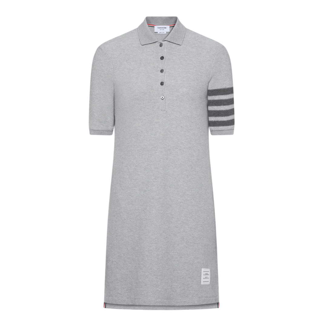 Textured Pique Polo Dress