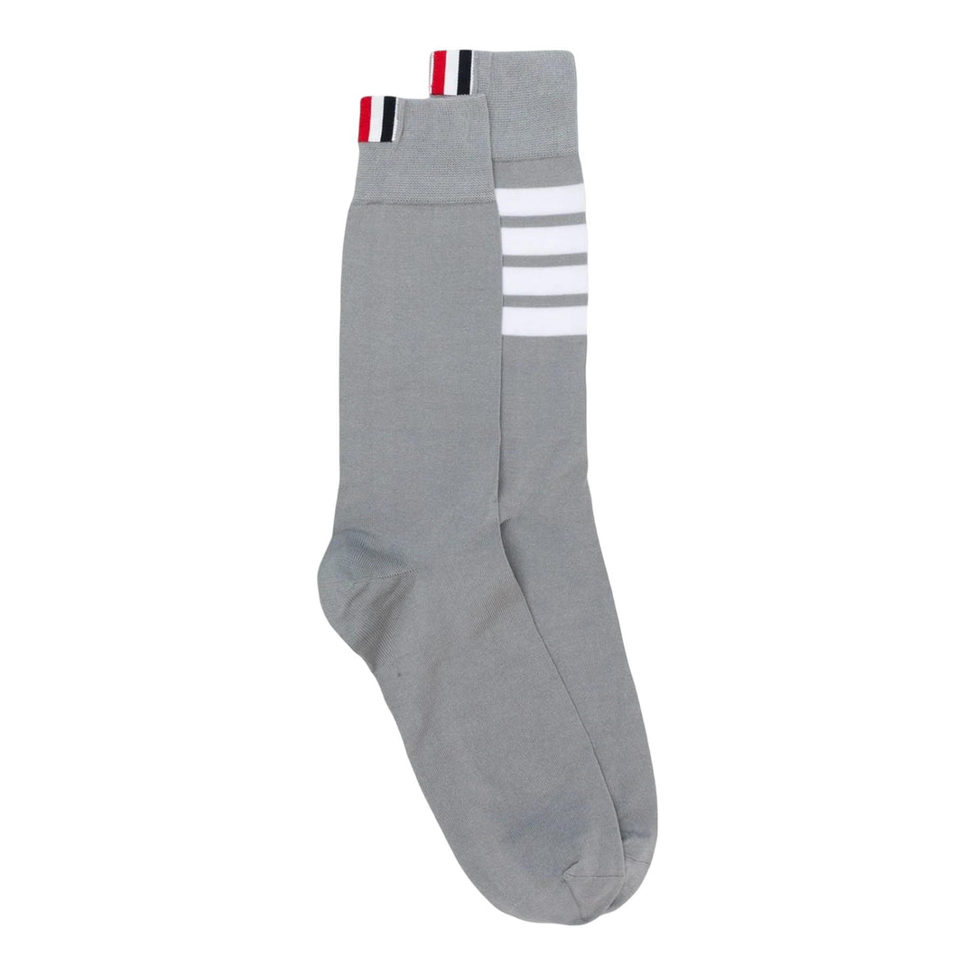 Club21 - Thom Browne - 4 Bar Mid Calf Socks MEN - SOCKS - Grey