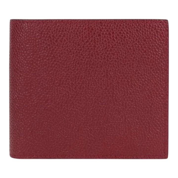 Club21 - Thom Browne - Billfold In Pebble Grain Leather Men - WALLETS - Burgundy