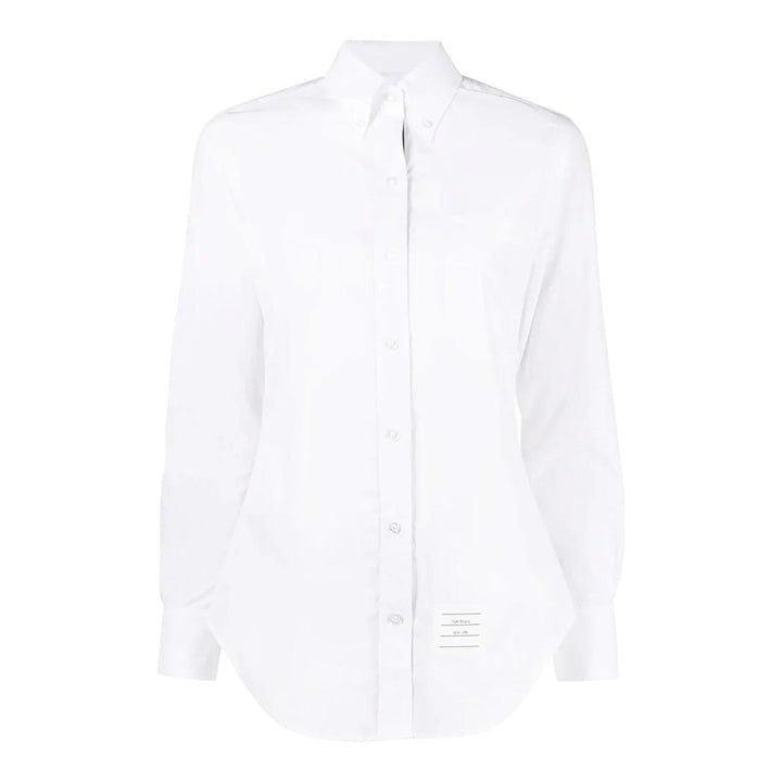 Club21 - Thom Browne - Classic Long Sleeve Button Down Top - BLOUSES - White