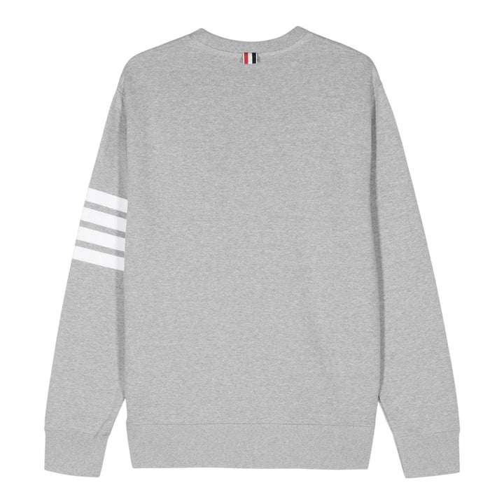 Club21 - Thom Browne - Classic Loopback 4-Bar Sweatshirt Men - SWEATSHIRTS - Light Grey