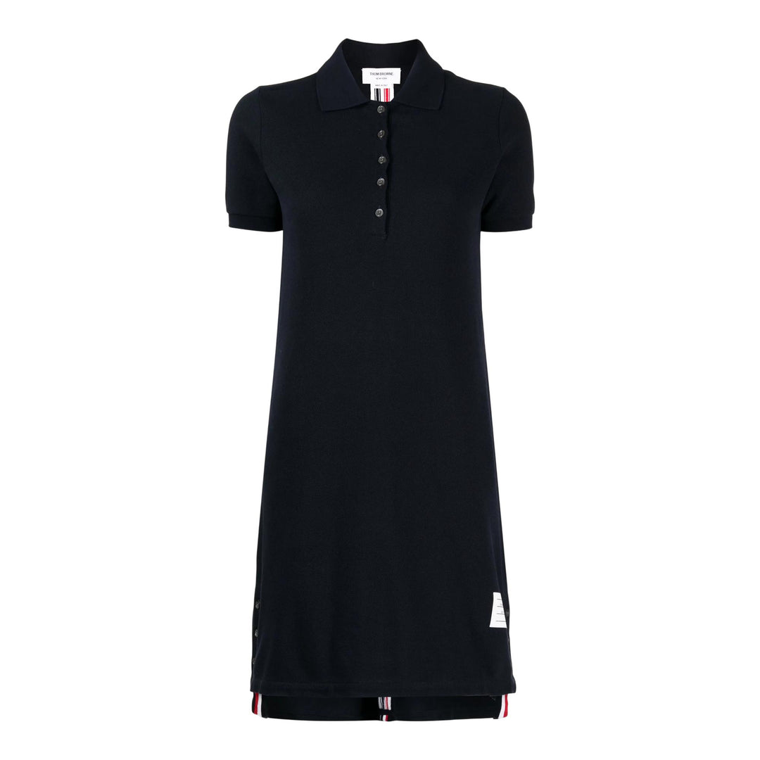 Club21 - Thom Browne - Classic Pique Stripe Polo Dress Women - DRESSES - Navy