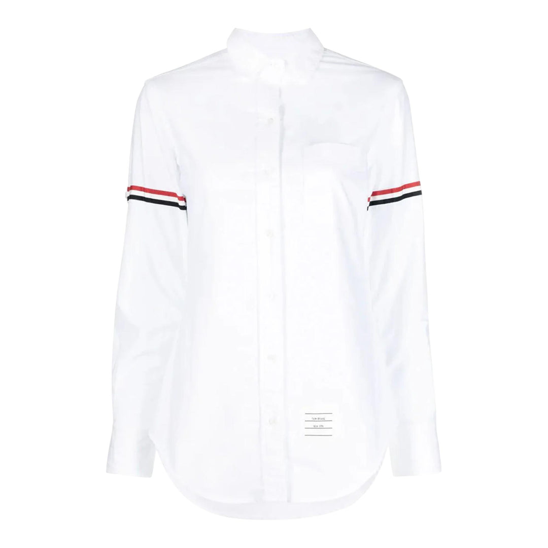 Club21 - Thom Browne - Classic Round Collar Shirt Women - BLOUSES - White