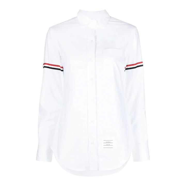 Club21 - Thom Browne - Classic Round Collar Shirt Women - BLOUSES - White
