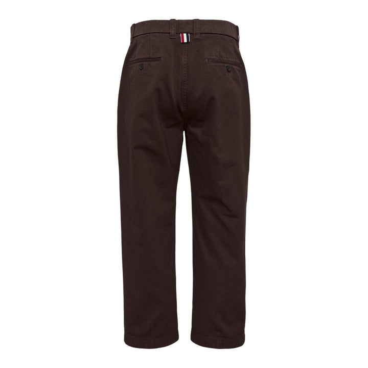 Club21 - Thom Browne - Cotton Twill Utility Trousers Men - PANTS - Brown