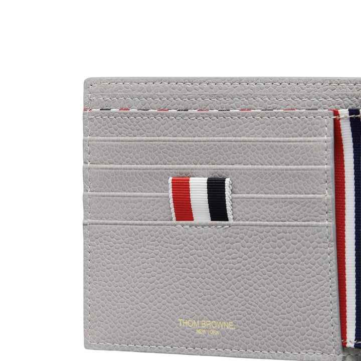Club21 - Thom Browne - Feather Print Pebble Grain Bilfold Men - WALLETS - Light Grey