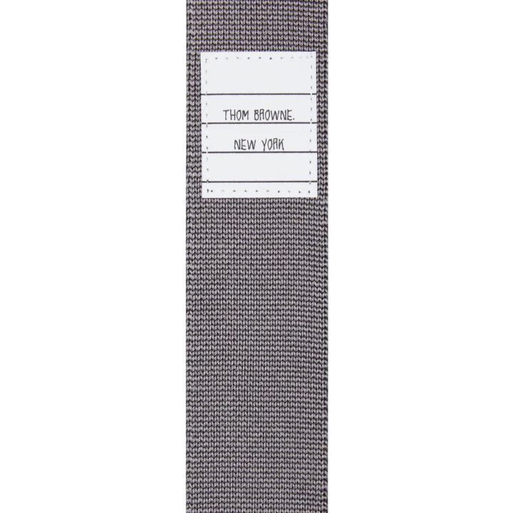 Club21 - Thom Browne - Geese Icon Jacquard 4-Bar Silk Knit Tie Men - TIES - Navy