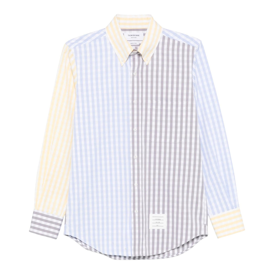 Club21 - Thom Browne - Gingham Check Poplin Funmix Shirt Men - SHIRTS - Multi