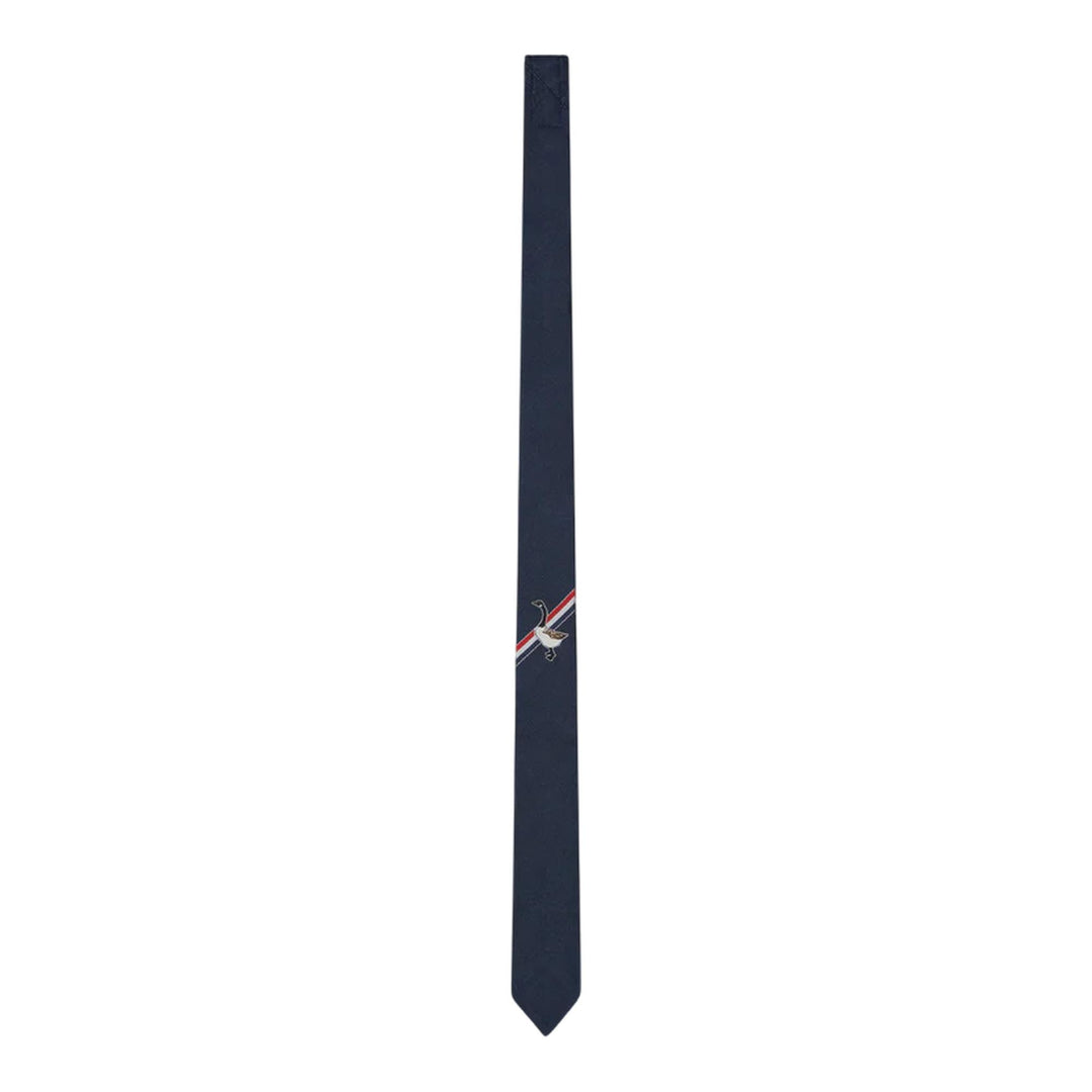 Club21 - Thom Browne - Jacquard Goose Icon Tie Men - TIES - Navy