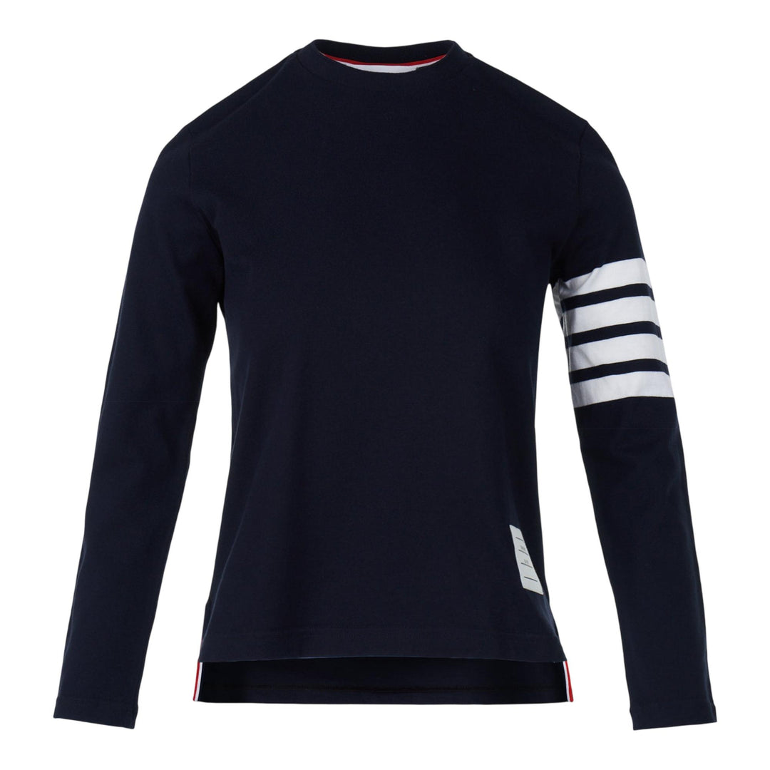 Club21 - Thom Browne - Jersey 4-Bar Long Sleeve Tee Women - TEES - Navy