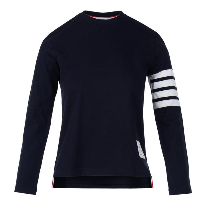 Club21 - Thom Browne - Jersey 4-Bar Long Sleeve Tee Women - TEES - Navy