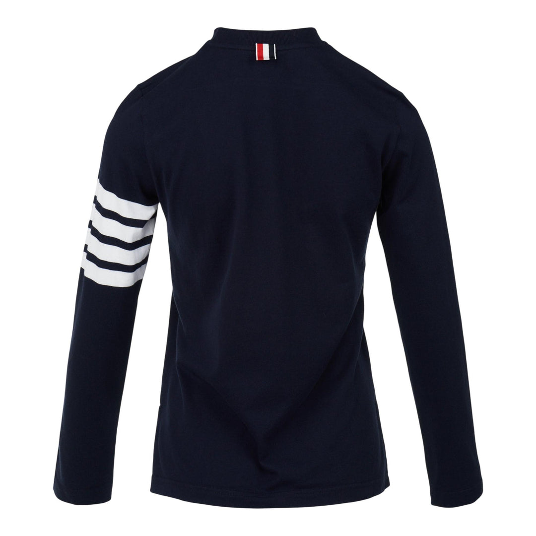 Club21 - Thom Browne - Jersey 4-Bar Long Sleeve Tee Women - TEES - Navy
