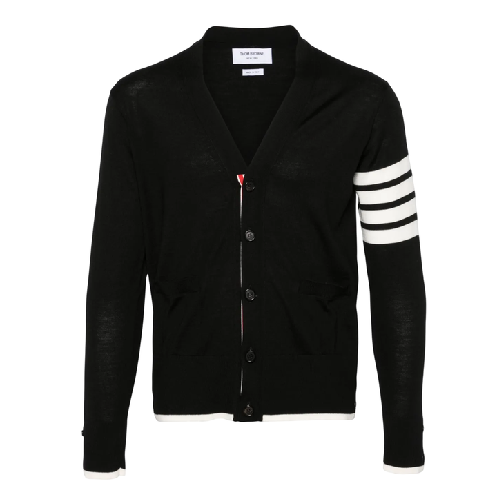 Jersey Stitch Relaxed Fit V Neck Cardigan