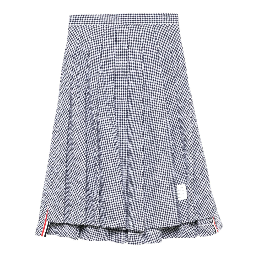 Club21 - Thom Browne - Knee Length Pleated Skirt - SKIRTS - Navy