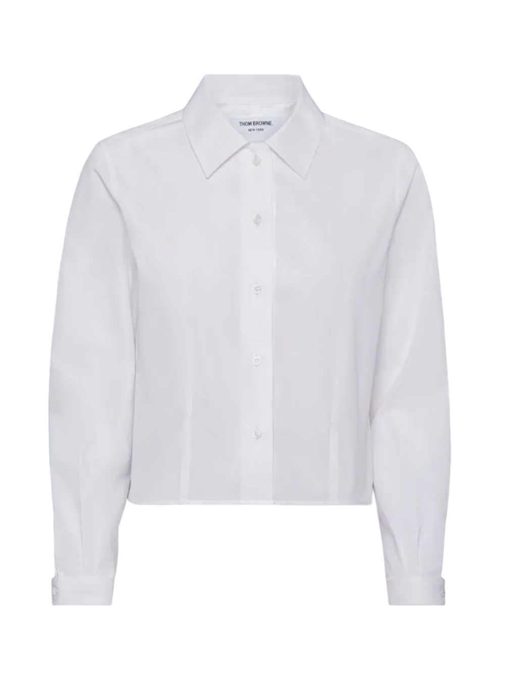 Thom_Browne_Long_Sleeve_Tucked_Blouse-White_White