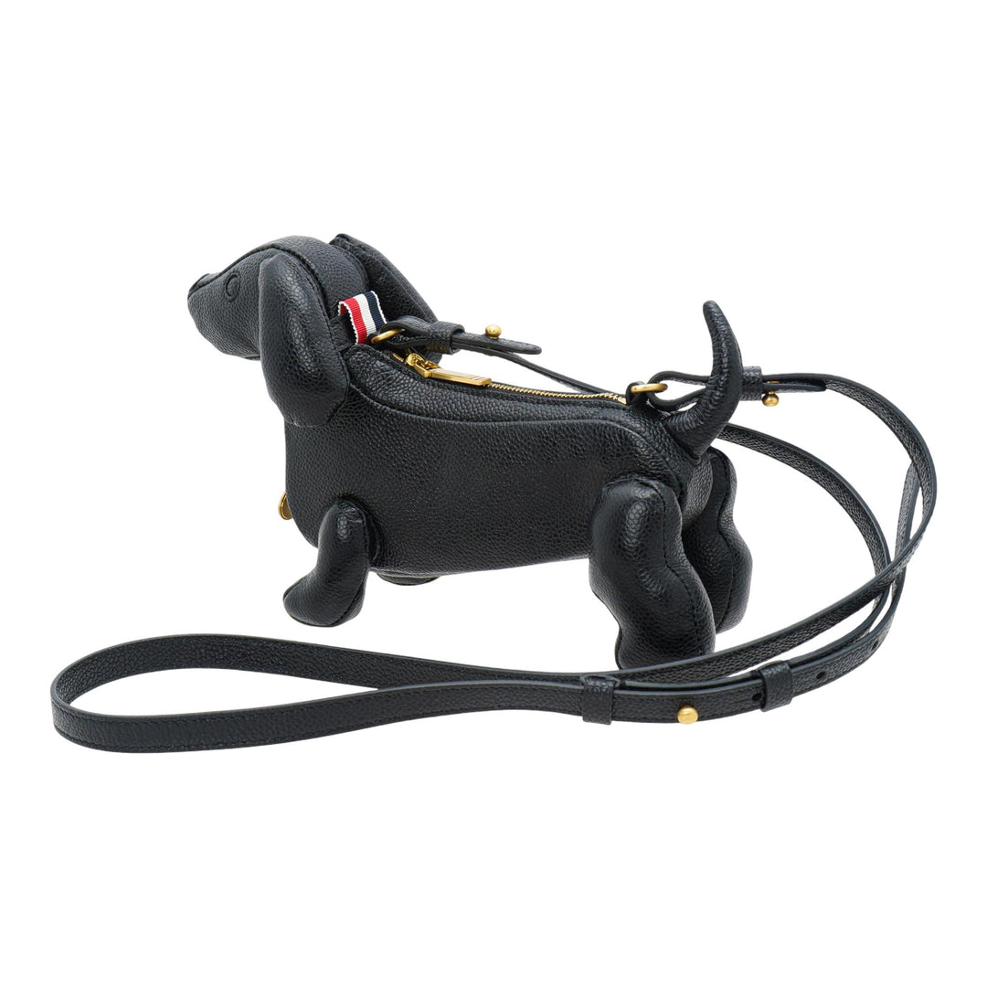 Club21 - Thom Browne - Mini Hector Crossbody Bag In Pebble Grain Women - HANDBAGS - Black